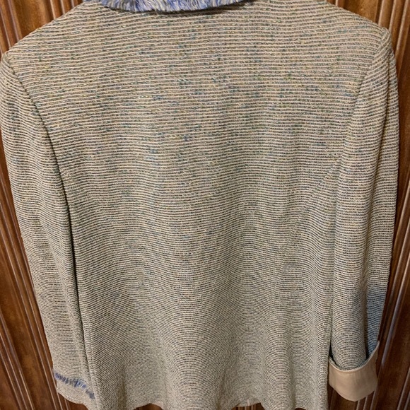 St John Collection Blue Jacket & Zip Front Size 6 - Picture 7 of 8